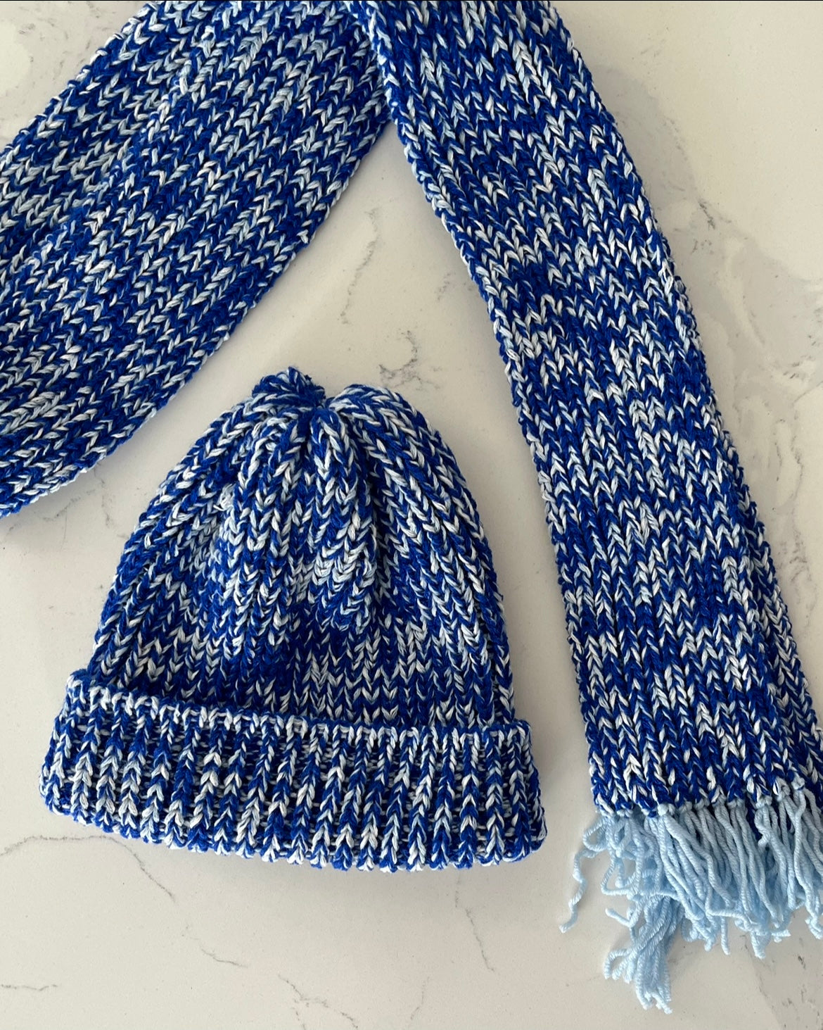 Marble Hat - Blue