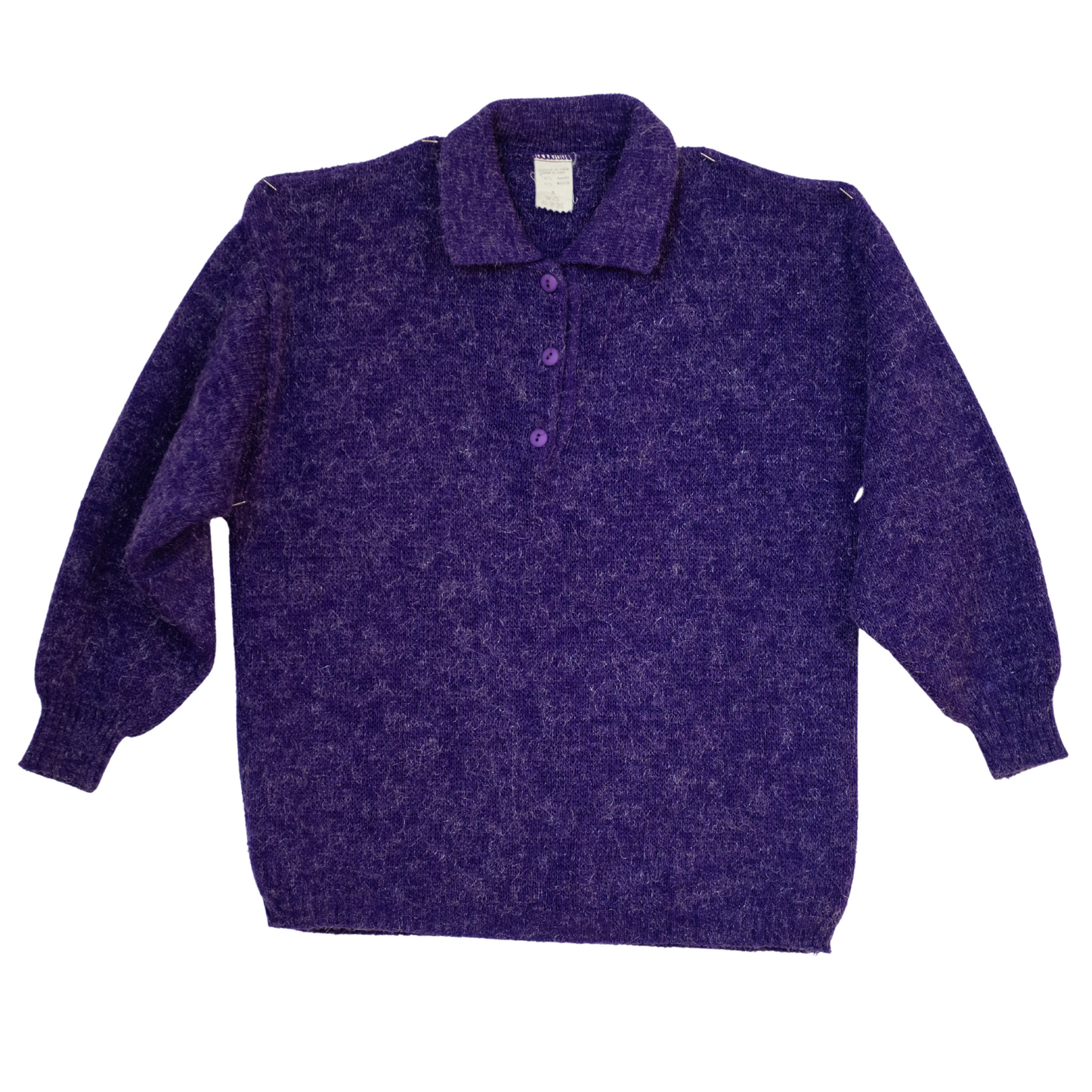 VINTAGE PURPLE METALLIC PULLOVER