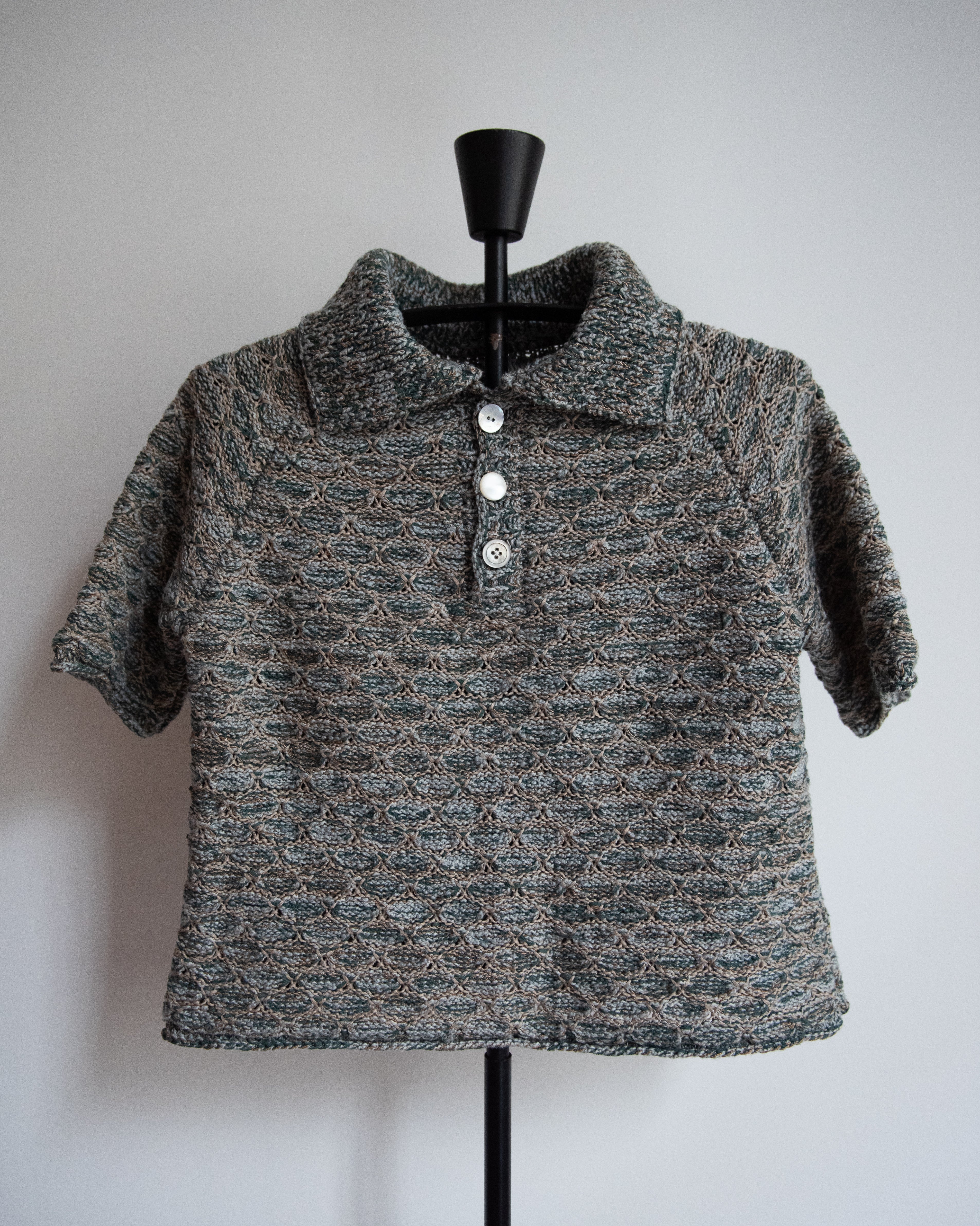 【新品】25ss h beauty&youth cotton polo knit DENIM AND FLOWER Quarter Zip Textured Knit Polo | Nordstromrack